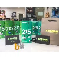 在飛比找蝦皮購物優惠-【反拍樂器】SHURE SE215 UNI 耳道式耳機 透明