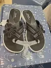 CLARKS CLOUDSTEPPERS BRINKLEY FLORA BLACK WOMENS SIZE 6 - NEW SHIPS FAST
