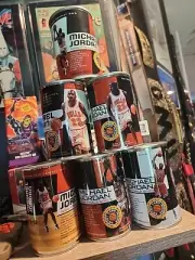 Michael Jordan 6 Sealed Tin Can Set Upper Deck Finals Shots w/ Pack Inside New
