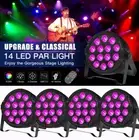 14 LED RGBW Par Can Stage Lighting DMX Strobe DJ Disco Stage Lighting Show Party