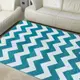 【Ambience】比利時Shiraz 時尚地毯-波紋藍 (160x230cm)