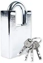 Handy Hardware Extra Heavy Duty Padlock, Secure Your Valuables with Extra Heavy Duty Padlock, Tough and Resilient Lock for Maximum Protection