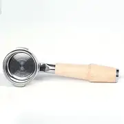 [KNODOS] 58mm Bottomless Portafilter Compatible with 58mm Breville Dual-Boiler, Oracle, Oracle Touch Models Filter Basket and Maple Handle Included
