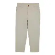Wonder Nation Pants Boys Size 8 Khaki School Uniform Flat Front --W8--