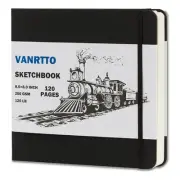 Hardcover Sketch Book Square Sketchbook with 120LB/200GSM Thick Drawing Paper
