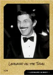 RARE! Leonard Nimoy GOLDEN #5 of 5 Digital NFT Card - Leonard on the Town GRAIL