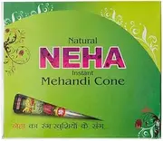 HANDMADE HENNA CONES TEMPORARY TATTOOS PACK OF 12 PCS (READY TO use PASTE)