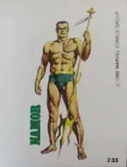 1980 NAMOR Die-Cut Sticker Argentina Vintage 2.4" x 3.2" (6 x 8 cm.) Marvel