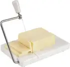 Cheese Slicer White 8"x5" Inch Cheese Cutter Handmade Cutting Board with Wire