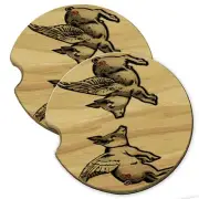 Angel Wing Flying Pigs Wood Car Coaster Gift Set fit Car & Truck Cup Holder