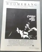 Piper Laurie CHILDREN OF A LESSER GOD debut OSCAR Marlee Matlin sheet music