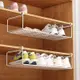 可折疊式鞋架新款衣柜鞋柜隔板鞋子收納架桌面下簡易下掛式置物架