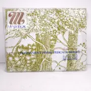 Vtg 1970s Double Fitted Sheet 54 x 76 Martex Percale Floral Tree Novelty Print