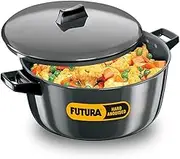 Hawkins Futura Hard Anodised Cook N Serve Bowl with Lid, 6 Litre Capacity