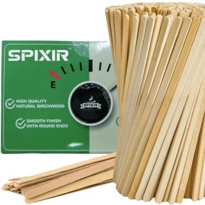 Coffee Stirrers Disposable Wooden Coffee Stir Sticks, 7” Large 1000 Wooden