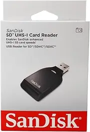 Sandisk SD UHS-I Card Reader, 2Y, Black (SDDR-C531-GNANN)