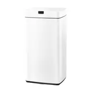 45L Stainless Steel Sensor Bin Rubbish Touchless Trash Can Kitchen Motion White