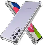For Samsung Galaxy A52S Clear Case Shockproof Tough Soft Gel Clear Transparent Air Cushion Cover (Transparent)