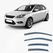 4Pcs Car Wind Deflectors for Ford for Focus 4D/5D Mk2-C307 2005-2011, Side Window Ventilated Visors Rain Deflector