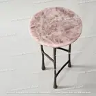 Rose Quartz Console End Table, Sofa Console End Table, Modern Hallway Furniture
