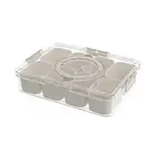 Snack Box with 8 Compartments Space-Saving Snack Plate for Sweets Nuts