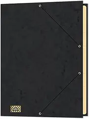 RNK 4616-9 - Conference & Organiser Folder, DIN A4, with Elastic, Black, Pack of 1