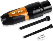 Motorbike Frame Sliders Motorcycle Aluminum Crash Pads Exhaust Sliders Crash Protector For Yamaha MT09 MT 09 2014-2020 2016 2017 2018 2019 Accessories (Color : Orange-1 piece, Size : B)
