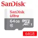 SanDisk 64GB 100MB/s Ultra microSDXC UHS-I 記憶卡(白卡)
