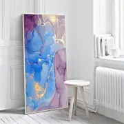 Purple Blue Abstract Wall Art Canvas Prints (60x120cm)
