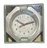 Raven Quartz Wall Clock - Sliver Stop Sign Clock