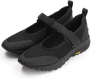 MARGARET HOWELL idea(マーガレット・ハウエル アイデア) 2894 Women's Sneakers, Velcro Strap Mesh Sneakers, Black, 22.5 cm
