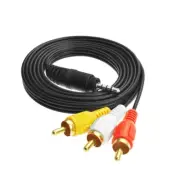3.5mm to 3RCA Composite AV Cable RCA for DVD VCD STB Camcorder Viewcam VL to TV