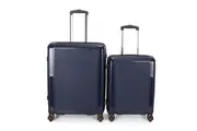 SWISS Luggage Suitcase Lightweight with TSA locker 8 wheels 360 degree rolling HardCase SN8837AB 20" 24" 2 Pieces Set Suitcase Blue