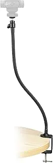 Webcam Mount,Camera Clamp Gooseneck Stand for Logitech Webcam Brio 4K, C925e,C922x,C922,C930e,C930,C920,C615-64cm Length