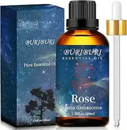 100ML Rose Essential Oil , 100% Pure Undiluted Aromatherapy Rose Oil 3.38fl.oz for Soap, Candle Making, Massage, Diffuser, Humidifier