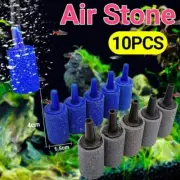 10PCS Aquarium Fish Tank Aerator Air Stone Diffuser Oxygen Bubbles Pump 2Colours