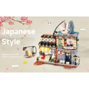 Loz LOZ Mini Block - Asian Style Seafood Stall Building Bricks Set 20 x 15 x 8cm