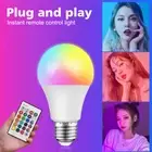 2 Pcs RGB RGBW LED Bulb Light 16 Color Changing E27 Lamp + IR Remote Controller