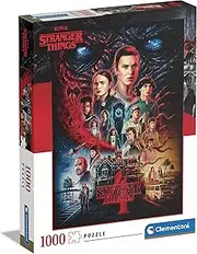 [Clementoni] 39686 Stranger Things 1000 Pieces, Jigsaw Adults, Puzzle Netflix-Made in Italy, Multi-Coloured