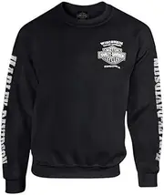 [HARLEY-DAVIDSON] Men's Lightning Crest Fleece Pullover Sweatshirt
