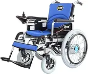 Foldable Electric Wheelchair for Adults, Electric Power Or Manual Manipulation with 500W Dual Motor,28.8" Big Rear Wheel,360° Joystick, Weight Capacity 100Kg