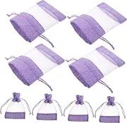 STOBAZA 10pcs Lavender Sachet Bag Lavender Sachet Bag Purple Linen