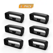 6 Pcs Durable Silicone Bezel Anti-lost Strap Ring 22 Mm Width Compatible For Polar A360/a370 Jiaming Fenix 5