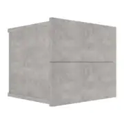 Bedside Cabinet Concrete Grey 40X30X30 Cm Chipboard