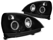 Projector Headlights for Renault Clio 2 II 01-05 Angel Eyes CCFL Black FreeShip