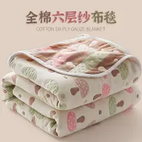在飛比找松果購物優惠-田園風格棉紗夏涼被六層紗布毛巾被兒童嬰兒蓋毯全棉被子夏季午睡
