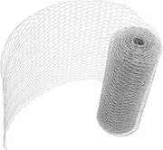 INOOMP 1 Roll Hexagonal Chicken Wire Net Durable Mesh Fencing for Poultry Livestock Garden Use Easy to Clean Portable Safe for Chickens