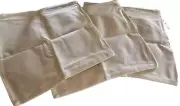 NWT Throw Pillow Covers Set Of 3 Beige/Light Tan