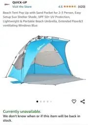 Quick up Beach Tent