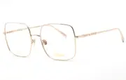 Chopard Women's Eyeglasses Shiny Rose Gold Metal Rectangular Frame VCHF49M 0300